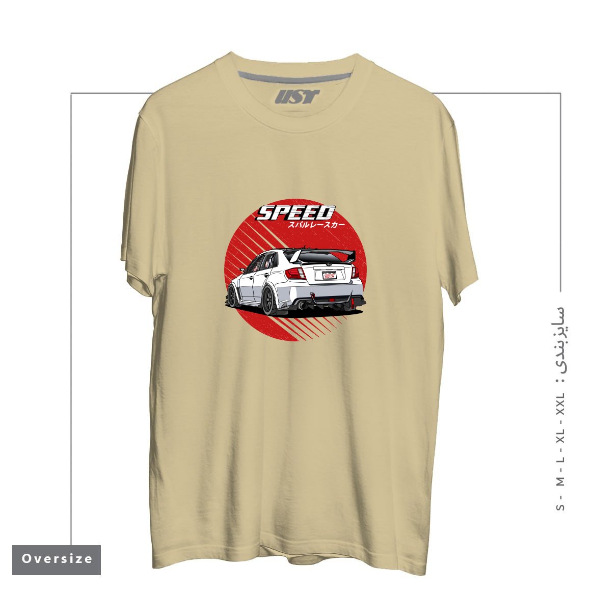 تیشرت اورسایز طرح SUBARU IMPREZA WRX STI 2009