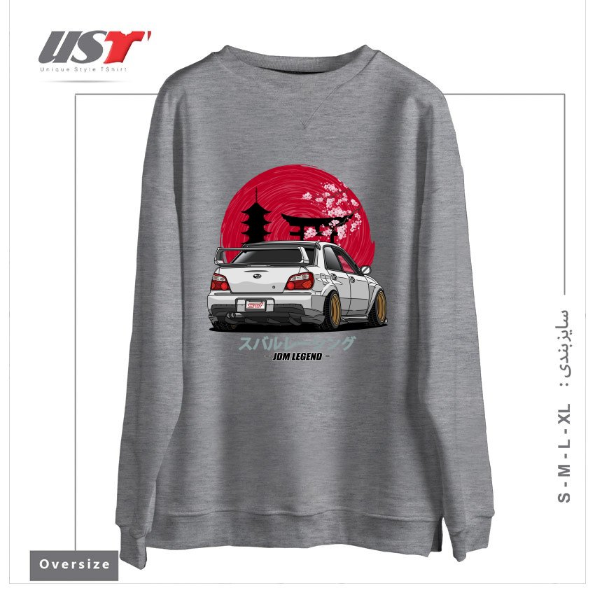 سوییشرت اورسایز طرح SUBARU IMPREZA WRX STI