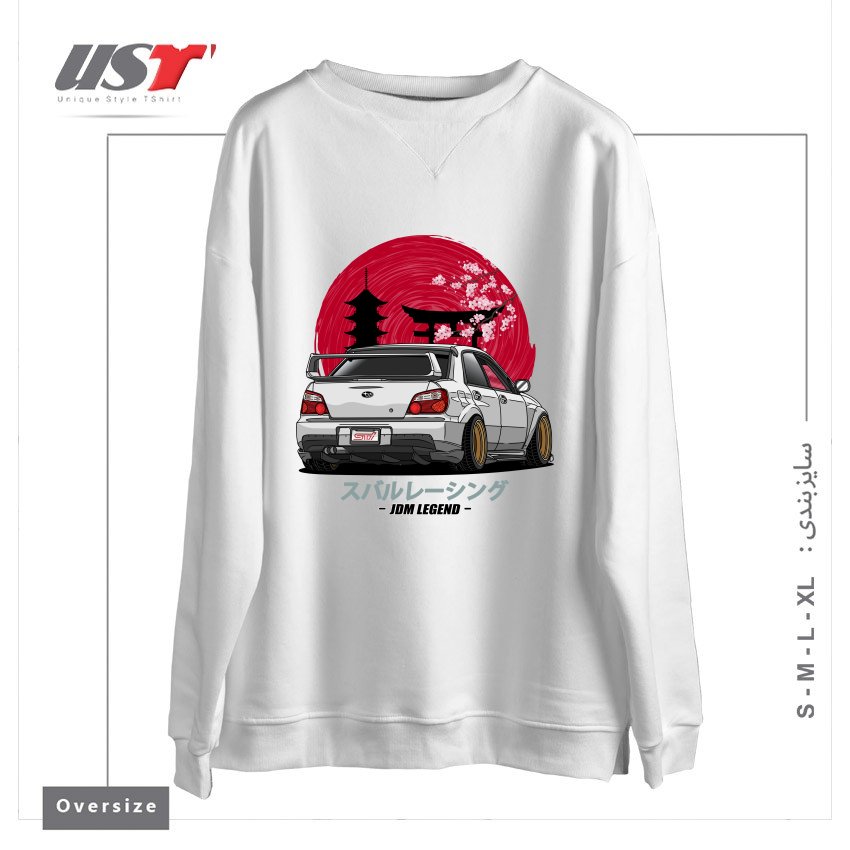 سوییشرت اورسایز طرح SUBARU IMPREZA WRX STI