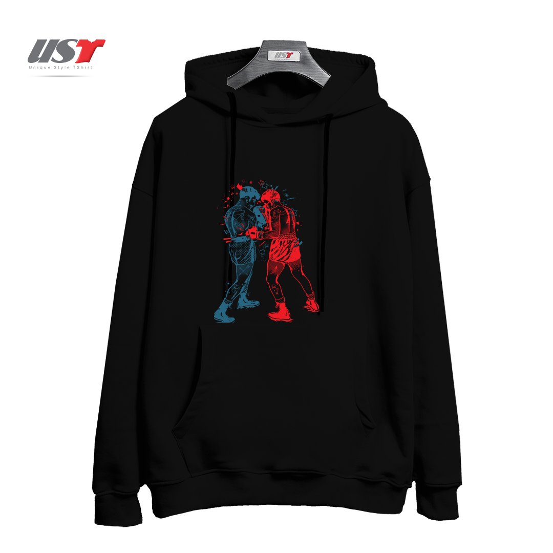 طرح ARE YOU READY TO RUMBLE هودی اورسایزرنگ مشکی