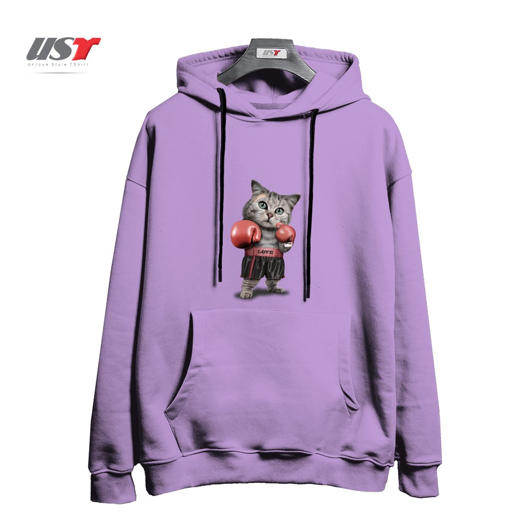 هودی اورسایز طرح BOXING CAT