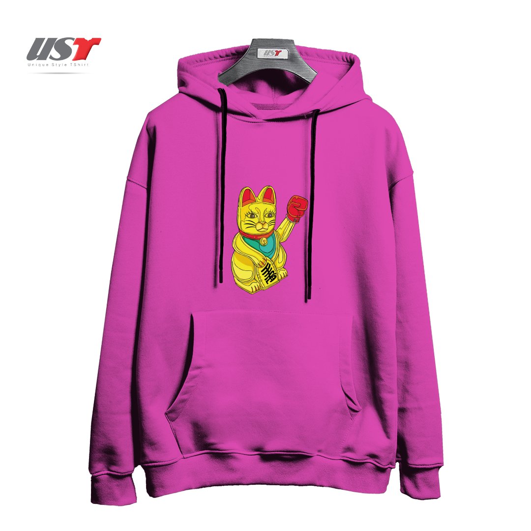 هودی اورسایز طرح BOXING CAT1