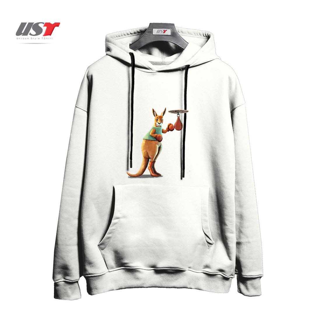 هودی اورسایز طرح BOXING KANGAROO