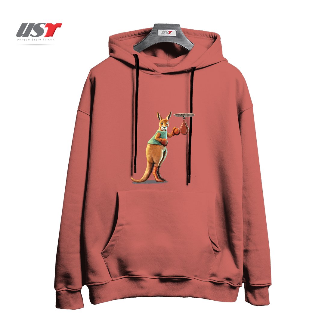 هودی اورسایز طرح BOXING KANGAROO