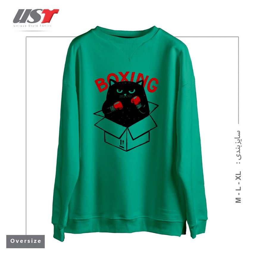 سوییشرت اورسایز طرح BOXING1