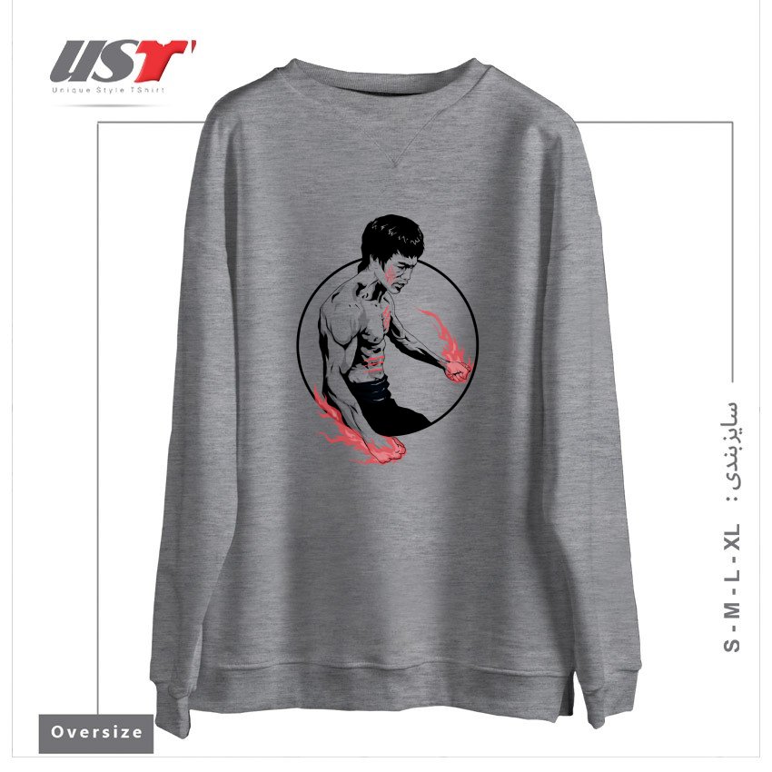 سوییشرت اورسایز طرح FIST OF FURY