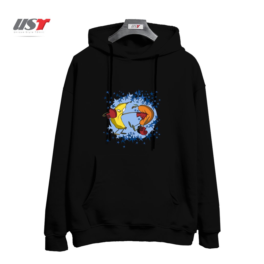 طرح FRUIT PUNCH هودی اورسایزرنگ مشکی