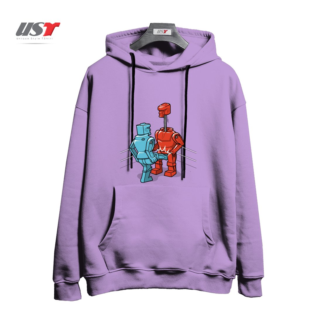 هودی اورسایز طرح MAKE LOVE NOT WAR1