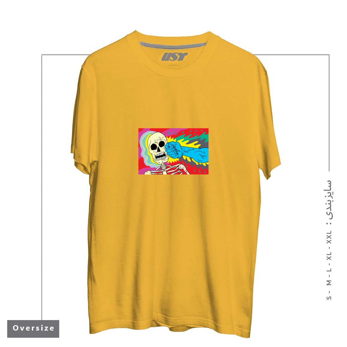 تیشرت اورسایز طرح PUNCHING DEATH