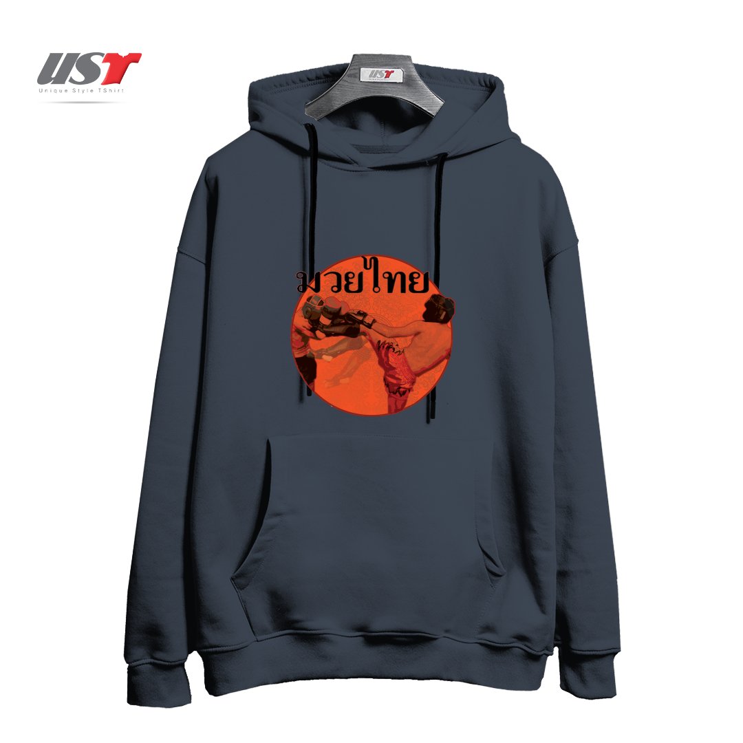 طرح THAI BOXING هودی اورسایزرنگ دودی