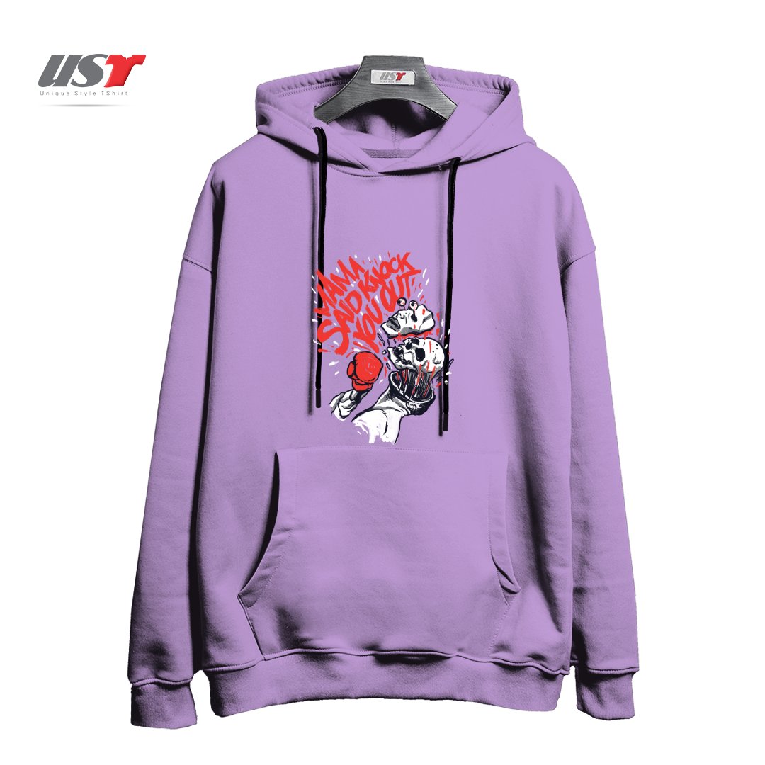 هودی اورسایز طرح THE KNOCKOUT PUNCH