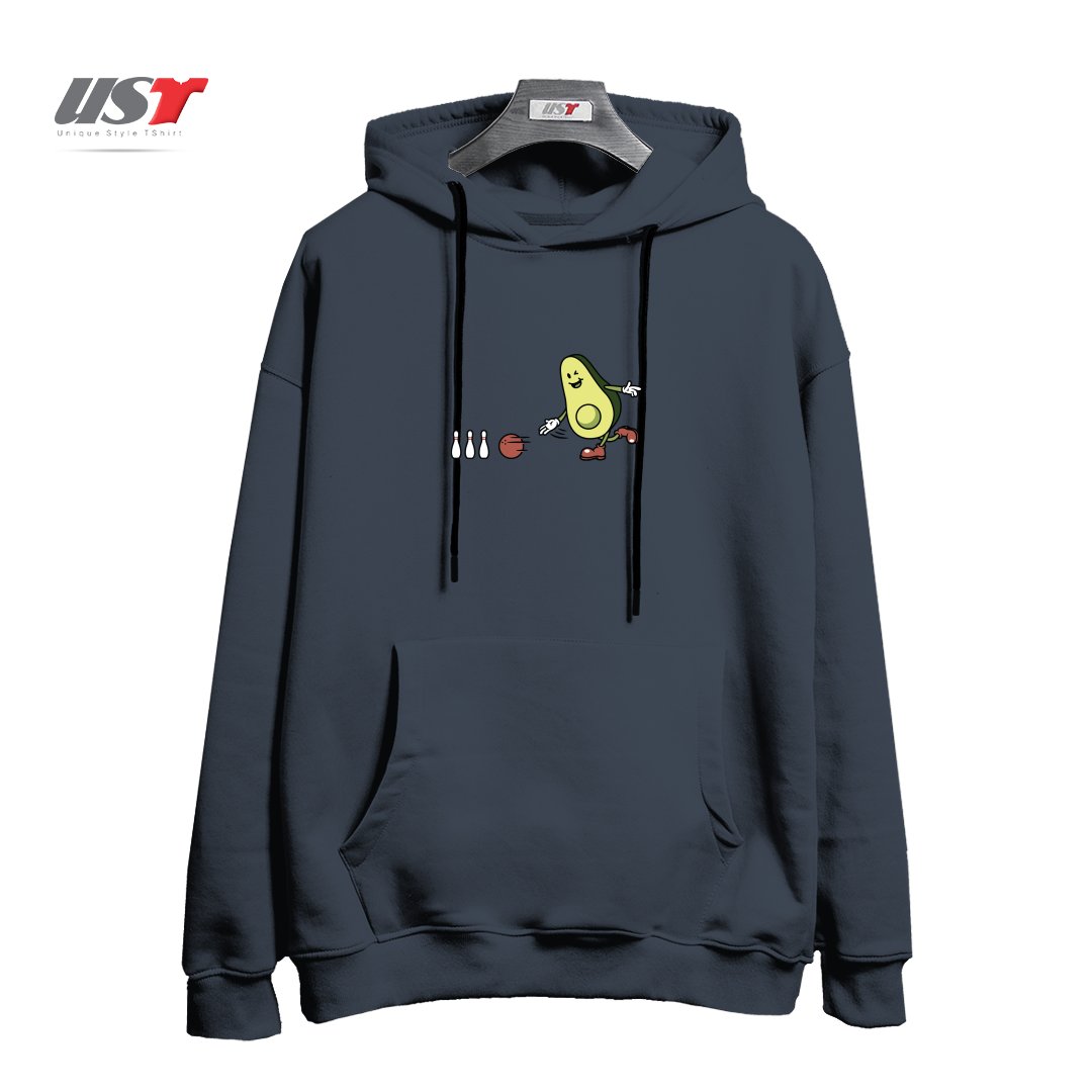 هودی اورسایز طرح AVOCADOO PLAYING BOWLING