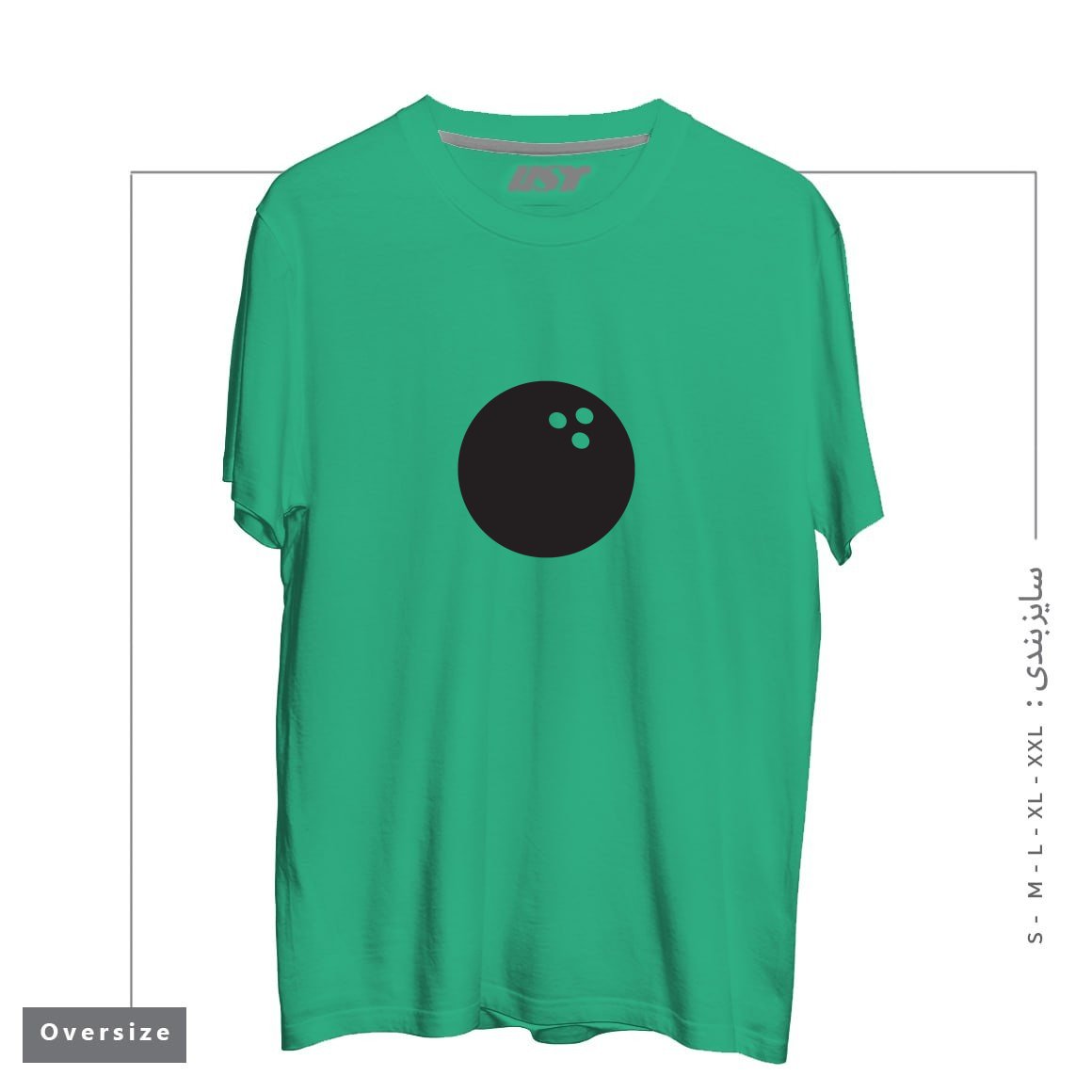تیشرت اورسایز طرح BALL
