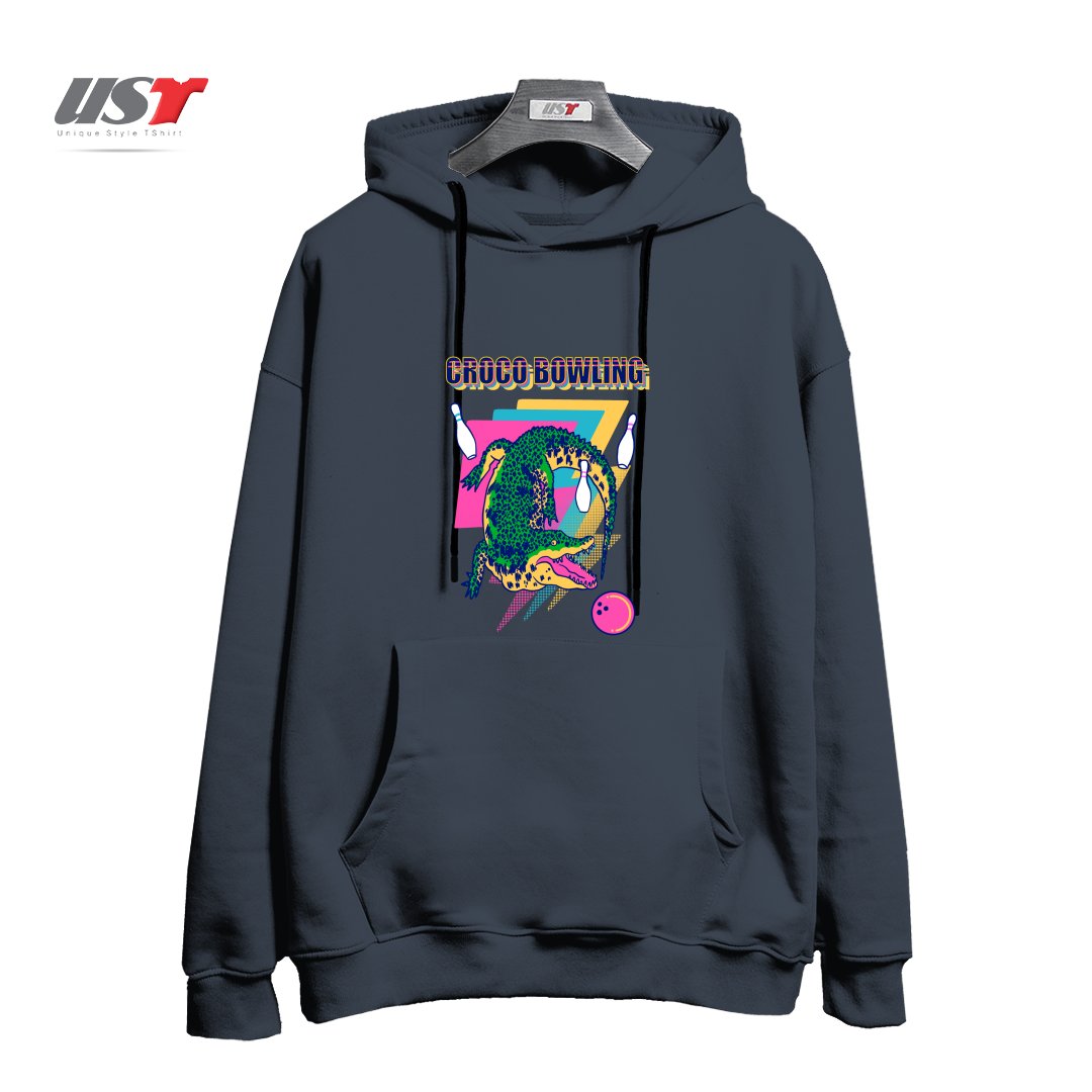 هودی اورسایز طرح CROCO BOWLING