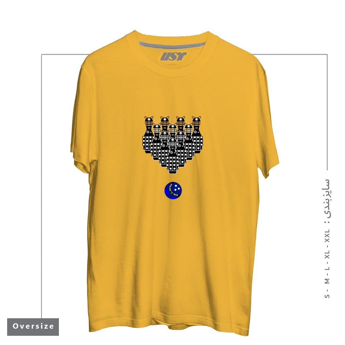 تیشرت اورسایز طرح DALEK BOWLING