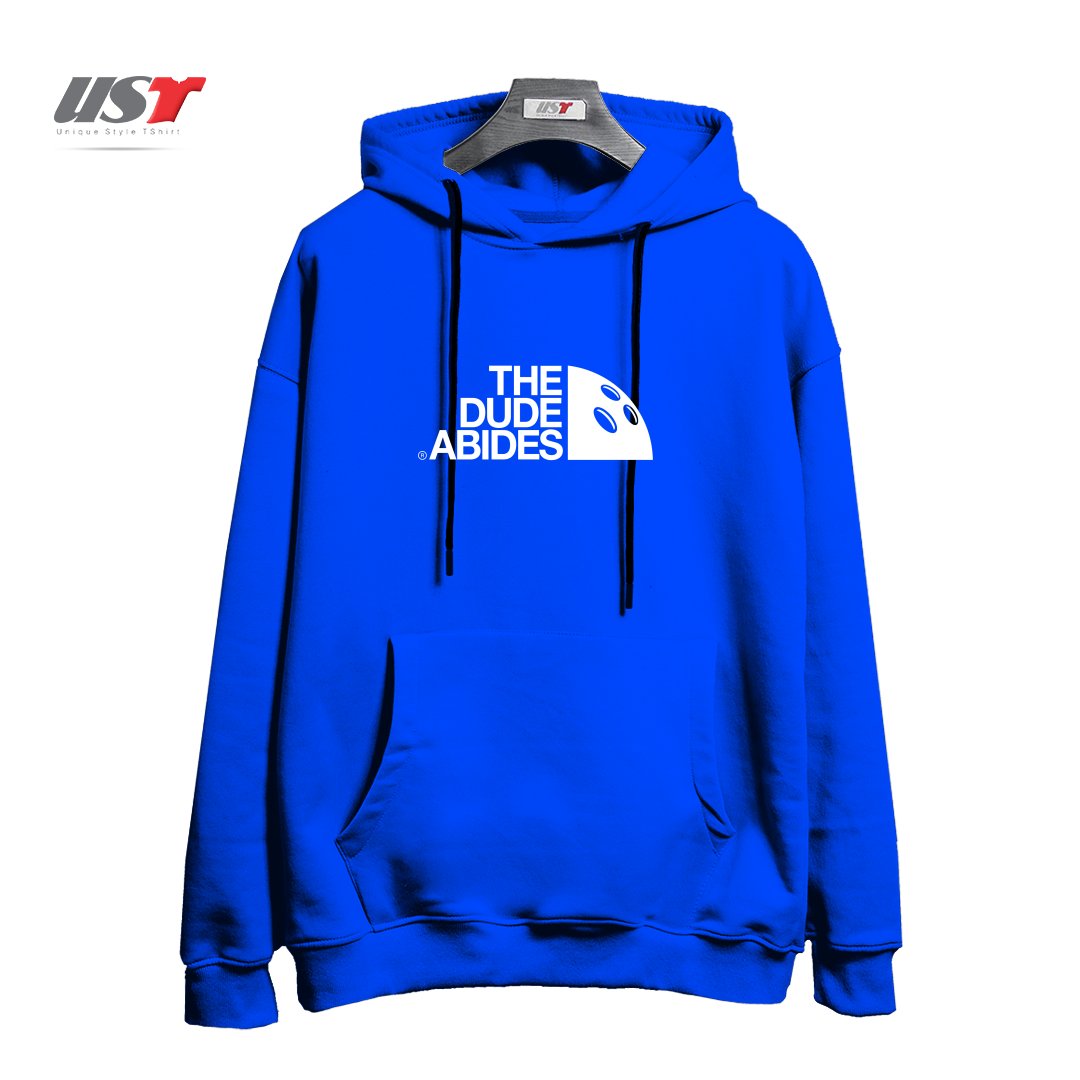 طرح HIS DUDENESS هودی اورسایزرنگ آبی شالی