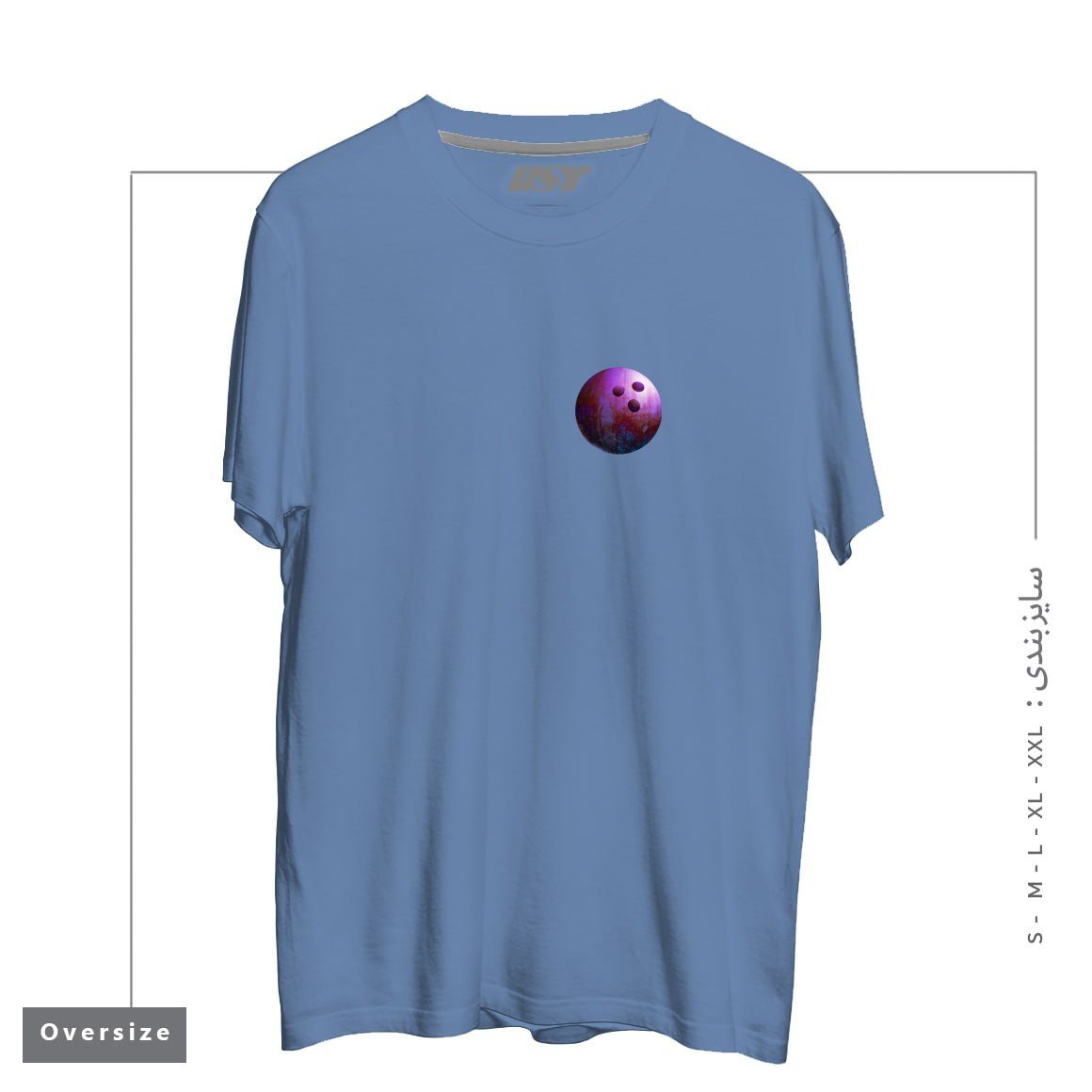 طرح KILLER GAME تیشرت اورسایزرنگ آبی نفتی