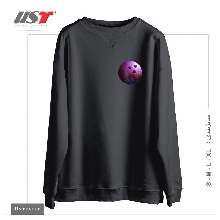 طرح KILLER GAME سوییشرت اورسایزرنگ دودی