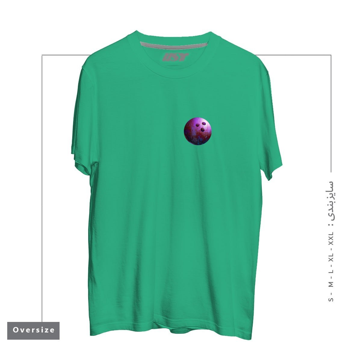 طرح KILLER GAME تیشرت اورسایزرنگ سبز