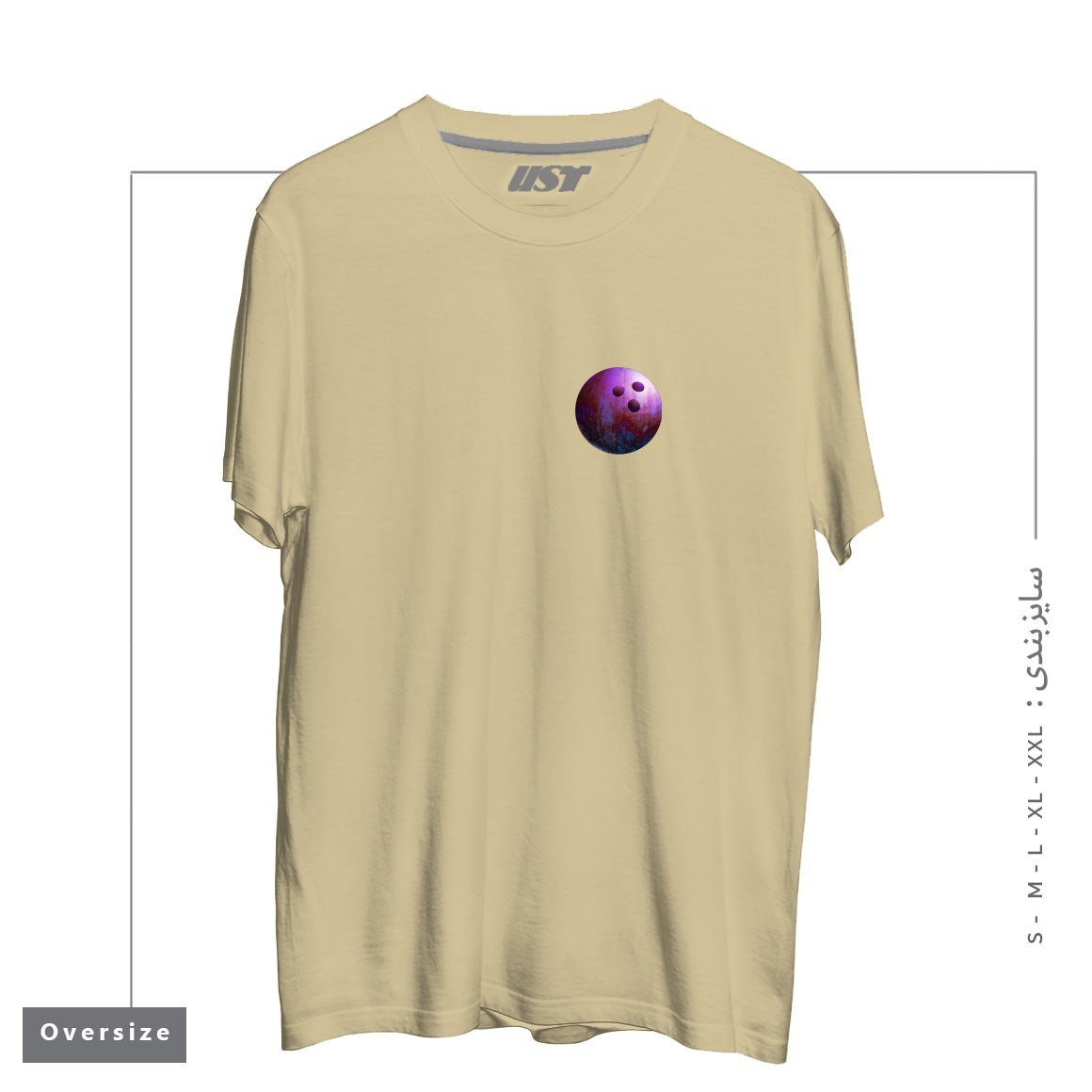 طرح KILLER GAME تیشرت اورسایزرنگ نخودی