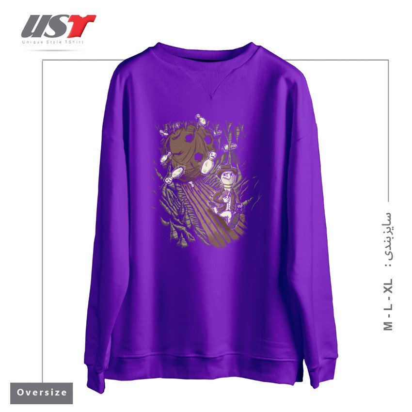 سوییشرت اورسایز طرح PINDIANA JONES