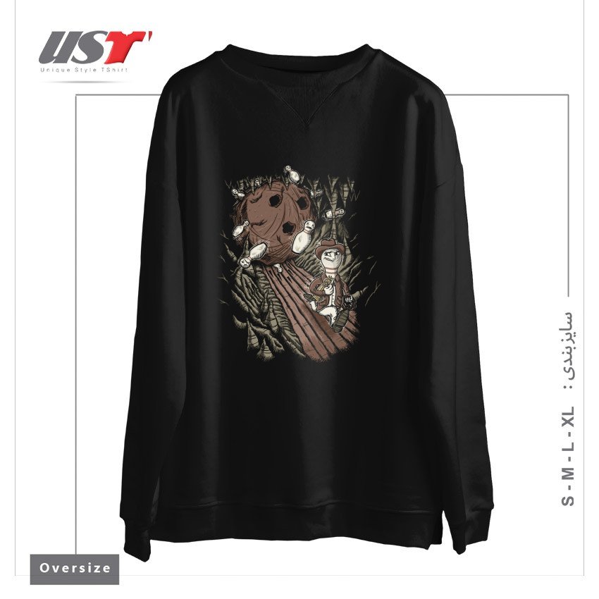 سوییشرت اورسایز طرح PINDIANA JONES