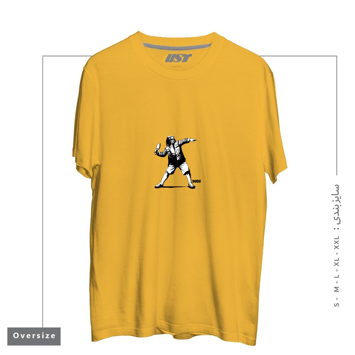 تیشرت اورسایز طرح THE DUDE