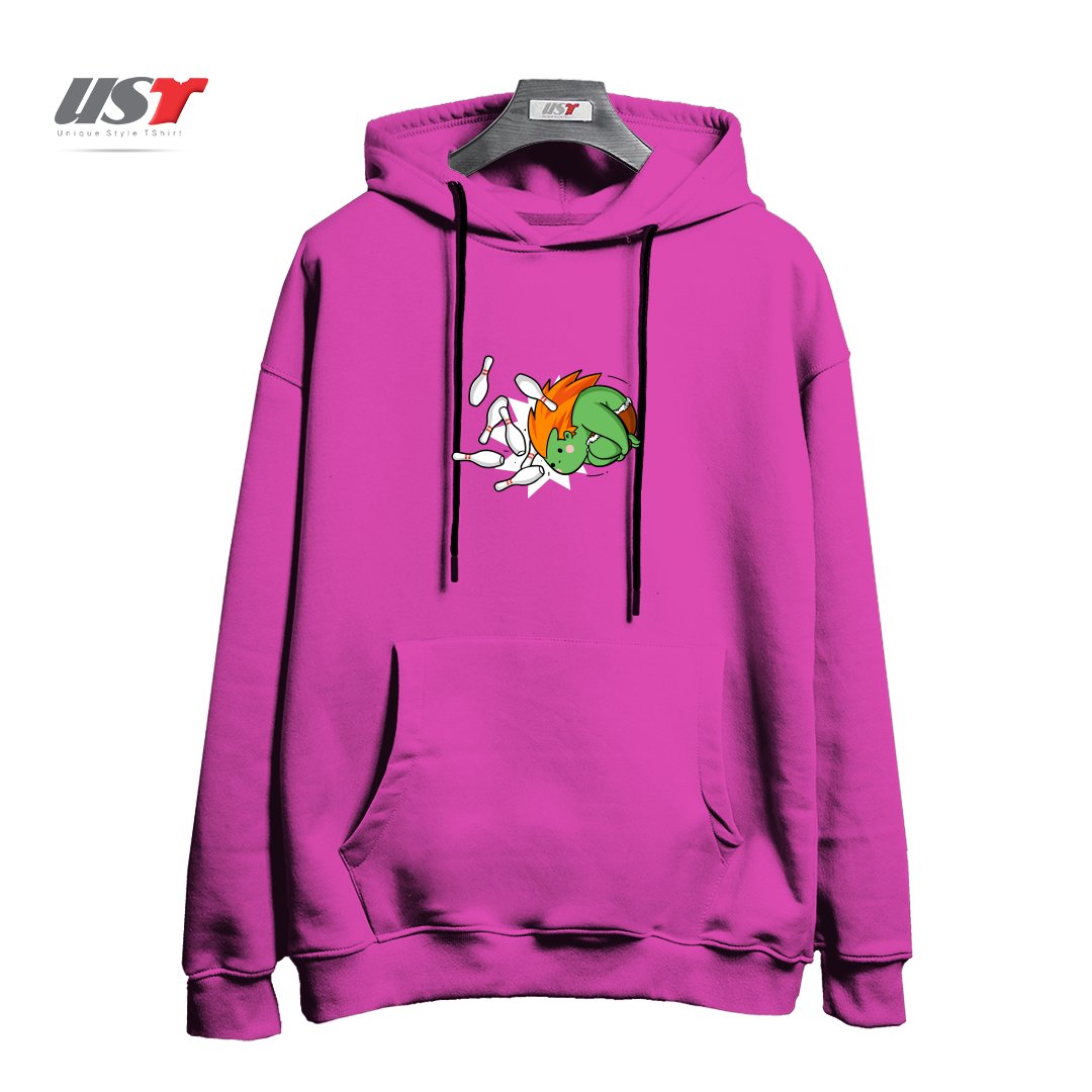 هودی اورسایز طرح SPORTY BUDDY BOWLING
