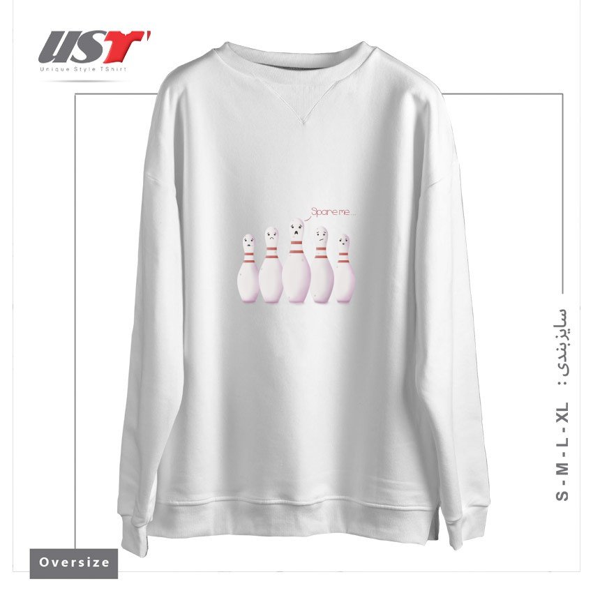 سوییشرت اورسایز طرح SPARE ME