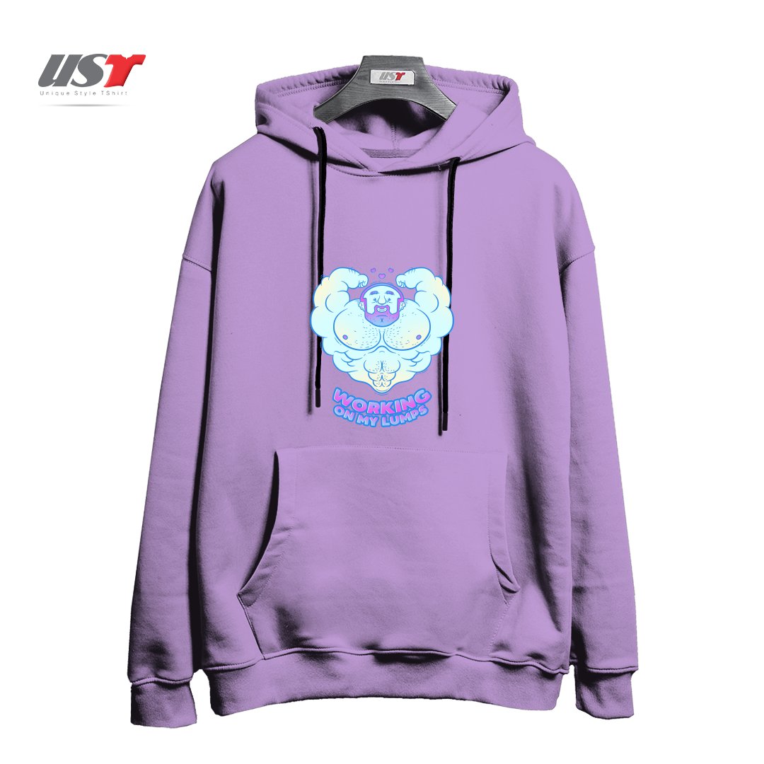 طرح WORKING ON MY LUMPS هودی اورسایزرنگ یاسی