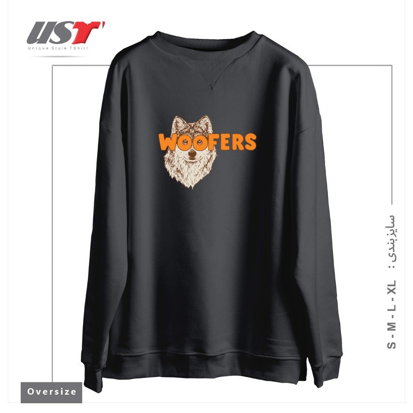 سوییشرت اورسایز طرح WOOFERS