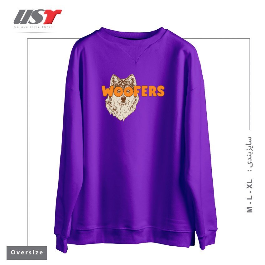 سوییشرت اورسایز طرح WOOFERS