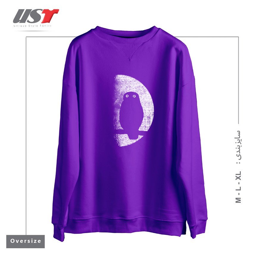 سوییشرت اورسایز طرح NIGHTWATCHER