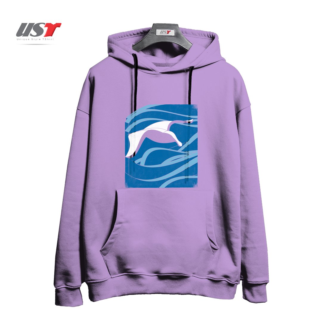 هودی اورسایز طرح ON THE WAVES