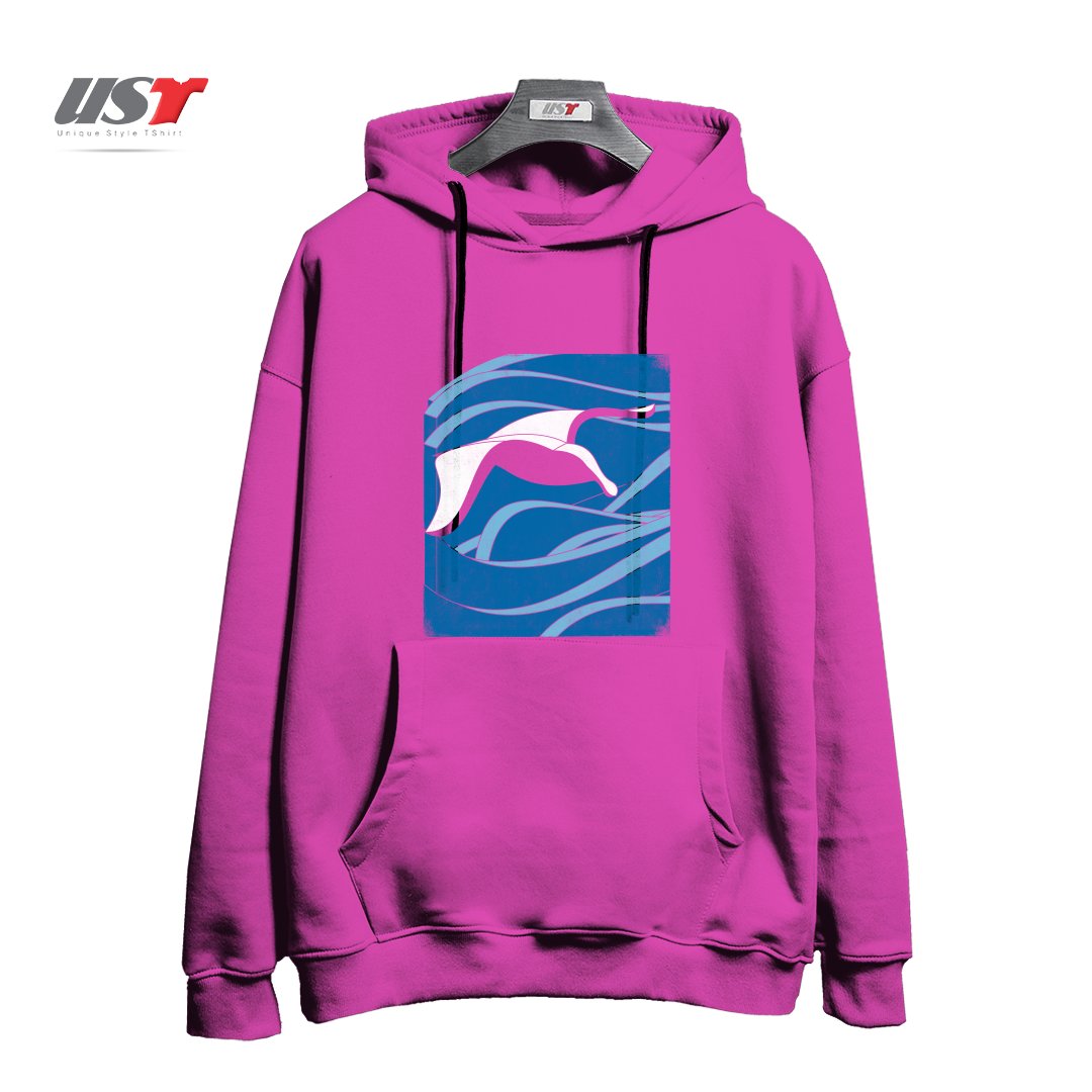 هودی اورسایز طرح ON THE WAVES