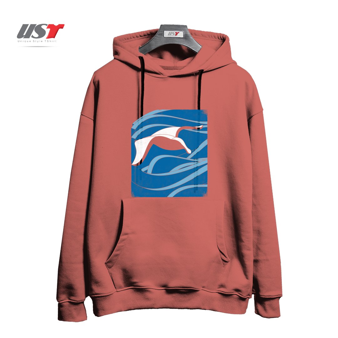 هودی اورسایز طرح ON THE WAVES