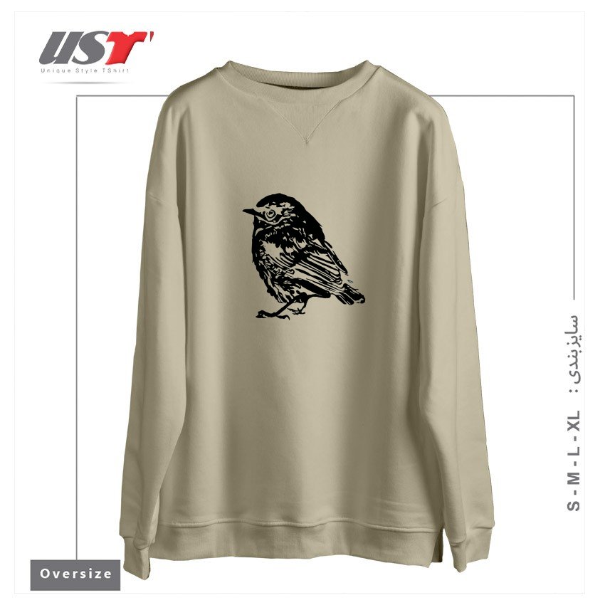 طرح PIEPMATZ سوییشرت اورسایزرنگ نخودی