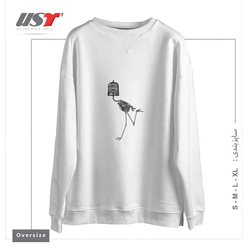 سوییشرت اورسایز طرح RUN