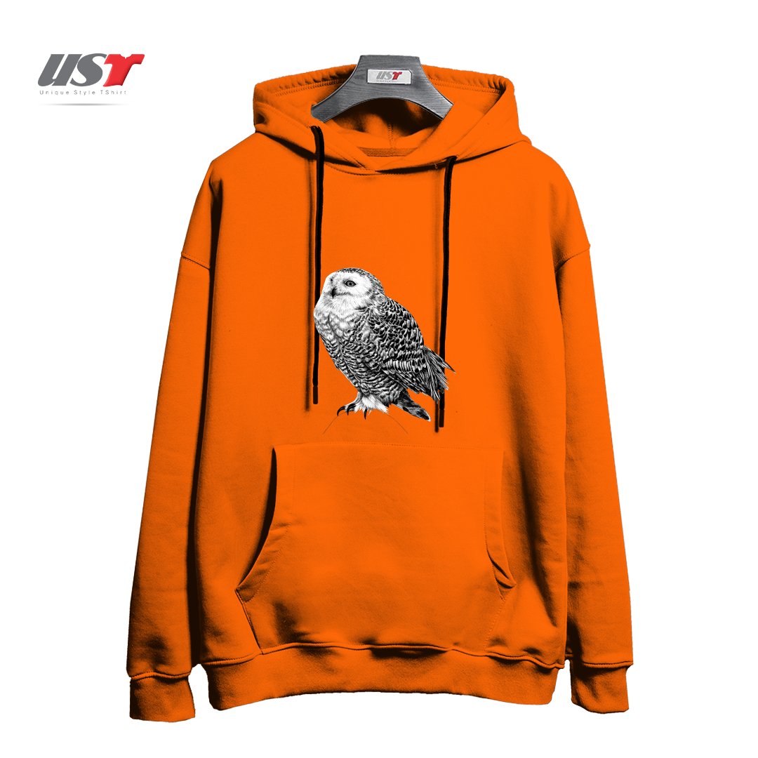 طرح SNOWY OWL - BLACK AND WHITE ANIMAL ILLUSTRATION