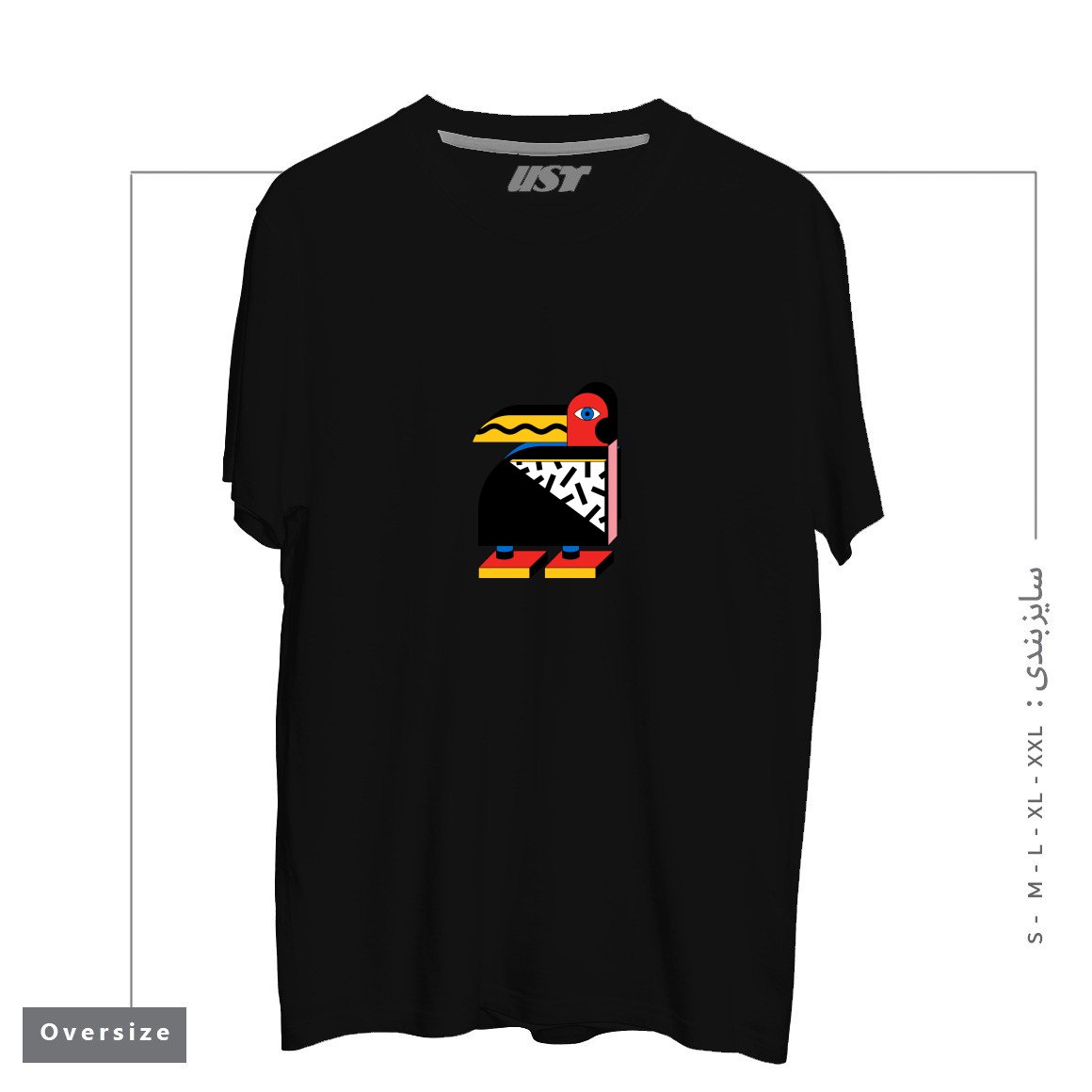 طرح TUCANO AMERICANO تیشرت اورسایزرنگ مشکی