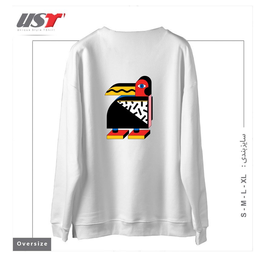 طرح TUCANO AMERICANO سوییشرت اورسایزرنگ سفید