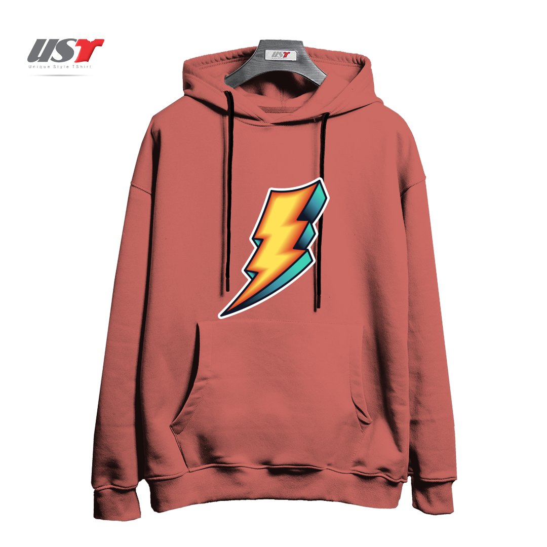 طرح BOLT هودی اورسایزرنگ آجری