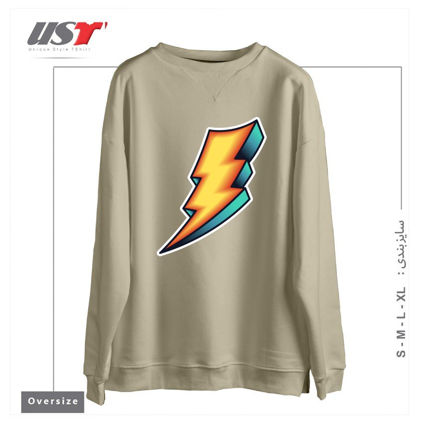 سوییشرت اورسایز طرح BOLT
