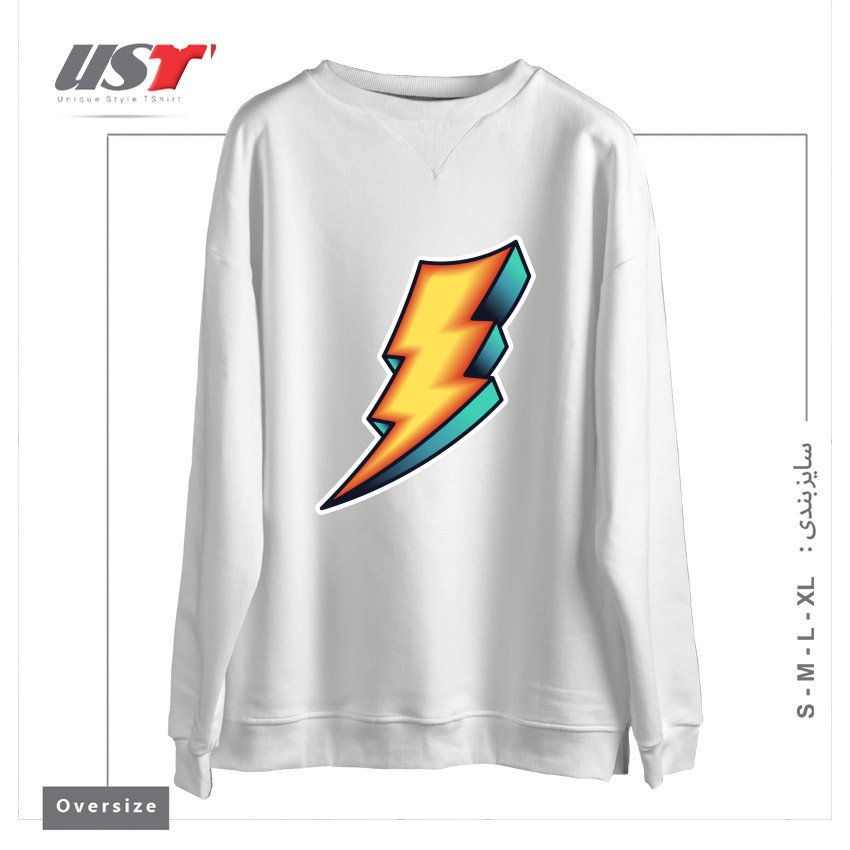سوییشرت اورسایز طرح BOLT