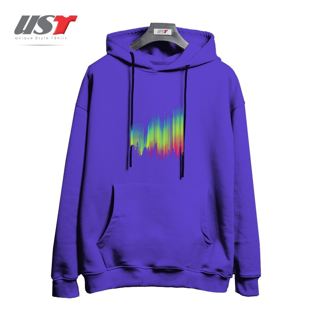 طرح ELECTRIC SKY1125 هودی اورسایزرنگ بنفش