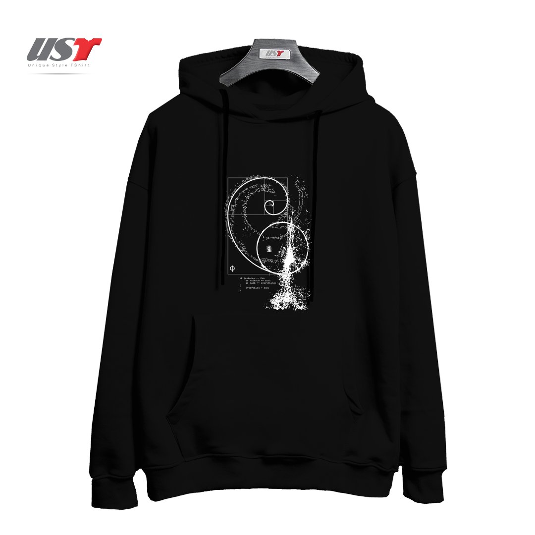 طرح SCIENCE, TECHNOLOGY, ENGINEERING, ARTS, MATHEMATICS (STEAM) هودی اورسایزرنگ مشکی