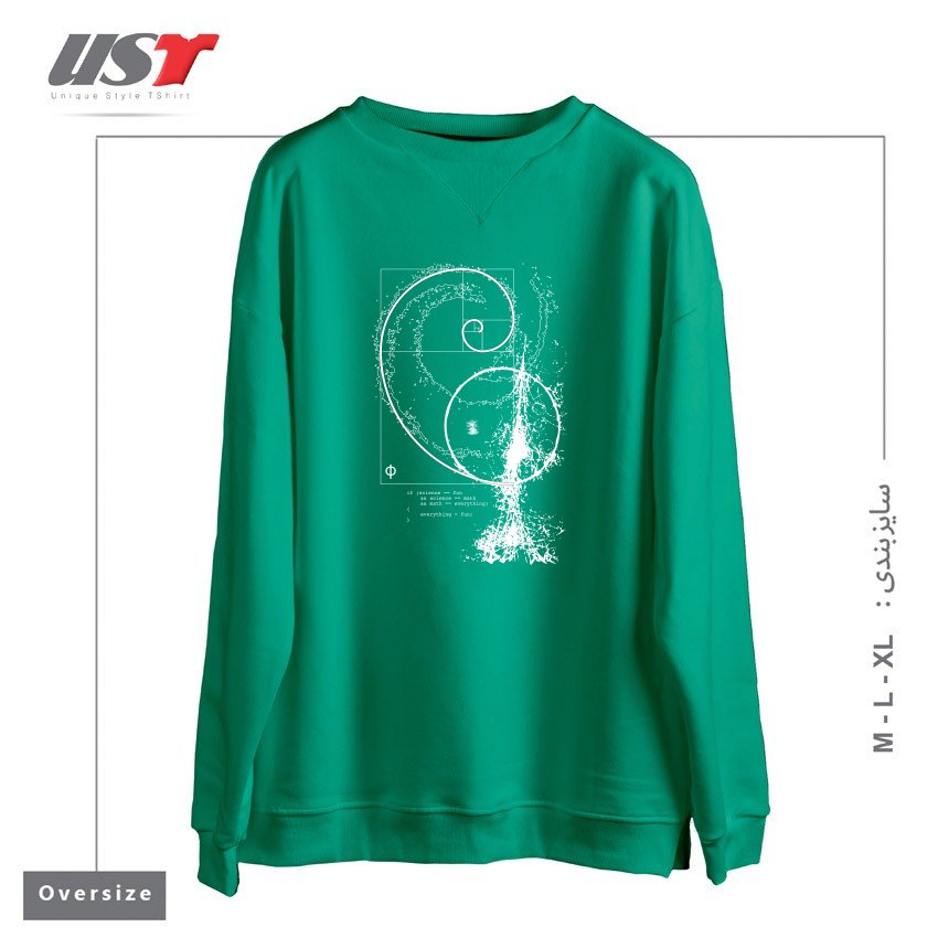 سوییشرت اورسایز طرح SCIENCE, TECHNOLOGY, ENGINEERING, ARTS, MATHEMATICS (STEAM)