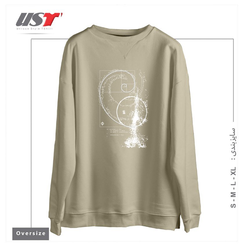 سوییشرت اورسایز طرح SCIENCE, TECHNOLOGY, ENGINEERING, ARTS, MATHEMATICS (STEAM)