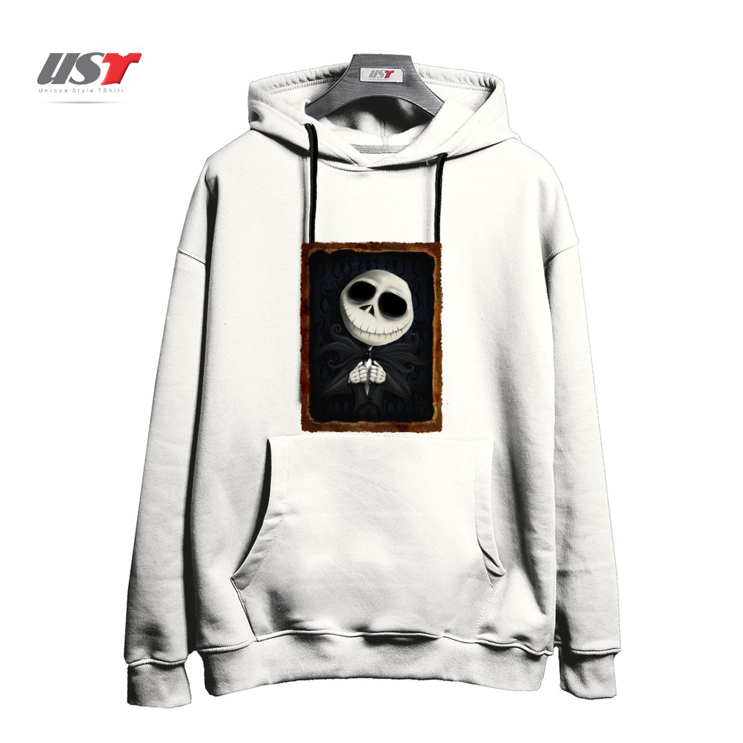 طرح I AM THE PUMPKIN KING! هودی اورسایزرنگ سفید