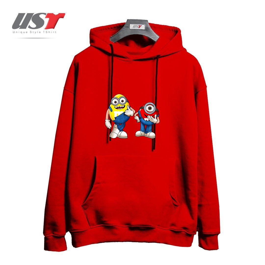 طرح MINI ON MINI هودی اورسایزرنگ قرمز